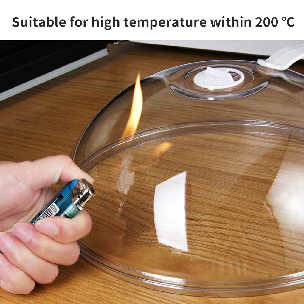 FenKicyen Microwave Food Cover Transparent Anti-Splash Cooking Lid Stove Cover For Oven Refrigerator Dish Airtight Cap Plate 1pc