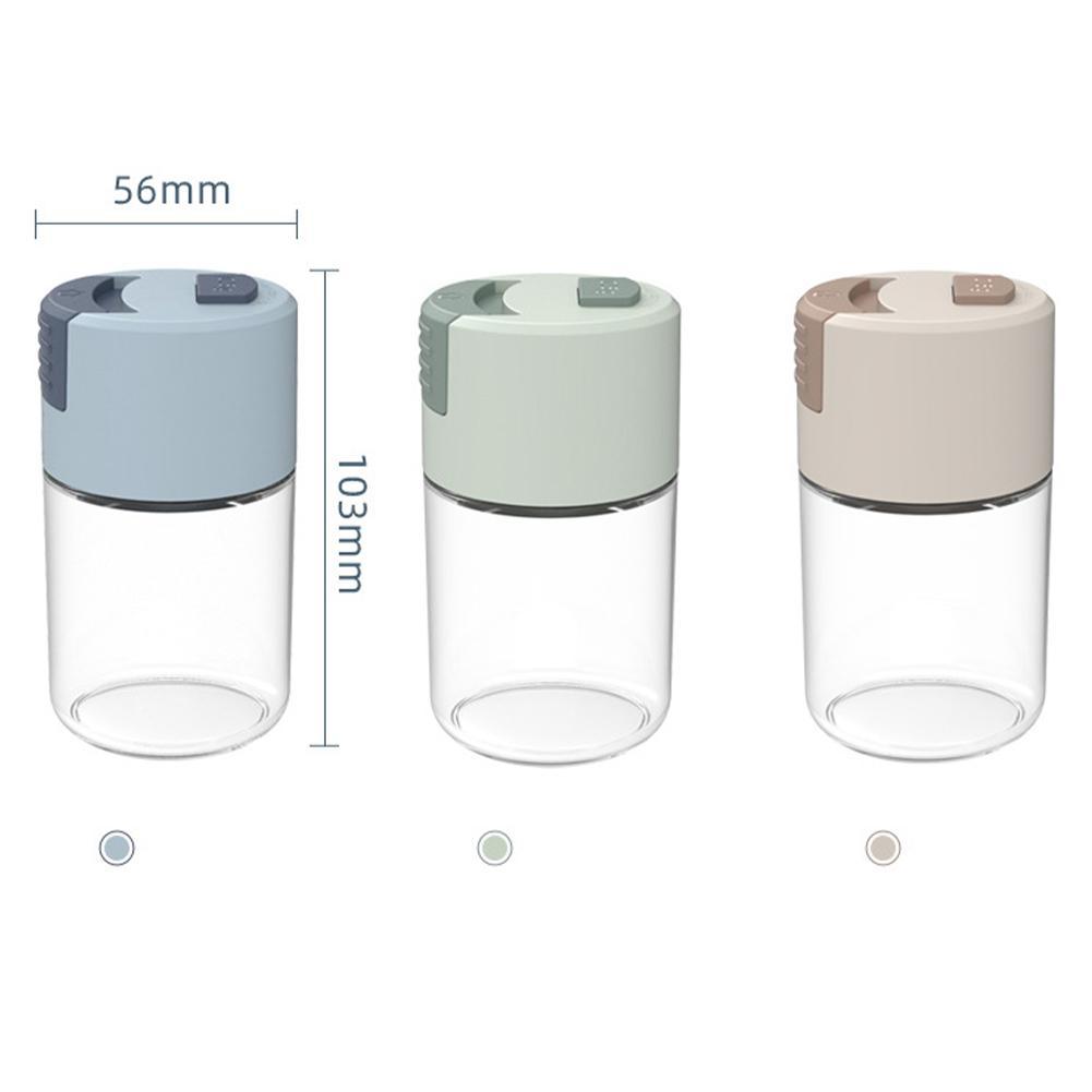 Push-type Salt Dispenser 5g Quantitative Spice Jar Seasoning Bottle Seasoning Spice Herb Storage Bottle Jars BBQ Cooking Tools