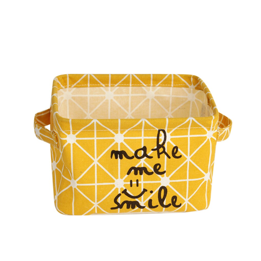 DIY Schreibtisch Lager Korb Kleinigkeiten Unterwäsche Spielzeug Lagerung Kasten Kosmetische Buch Organizer Schreibwaren Container Wäsche Korb: JJ8061-01 20x14x15cm