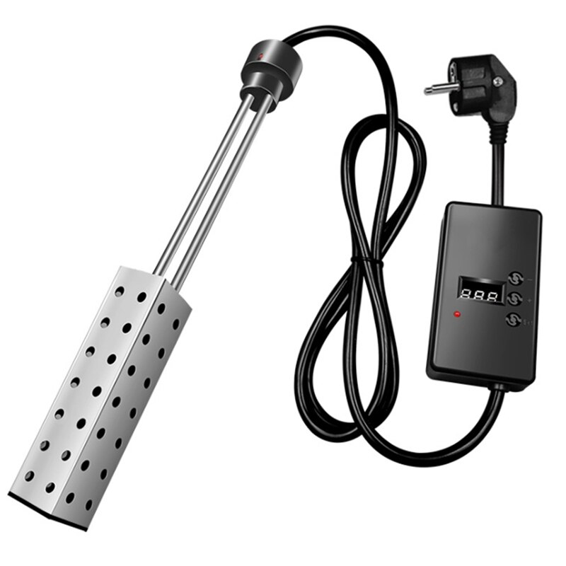Immersion Water Heater 2500W Electric Bucket Heater With Timer Auto Shut Off Tub Heater For Home Winter EU Plug