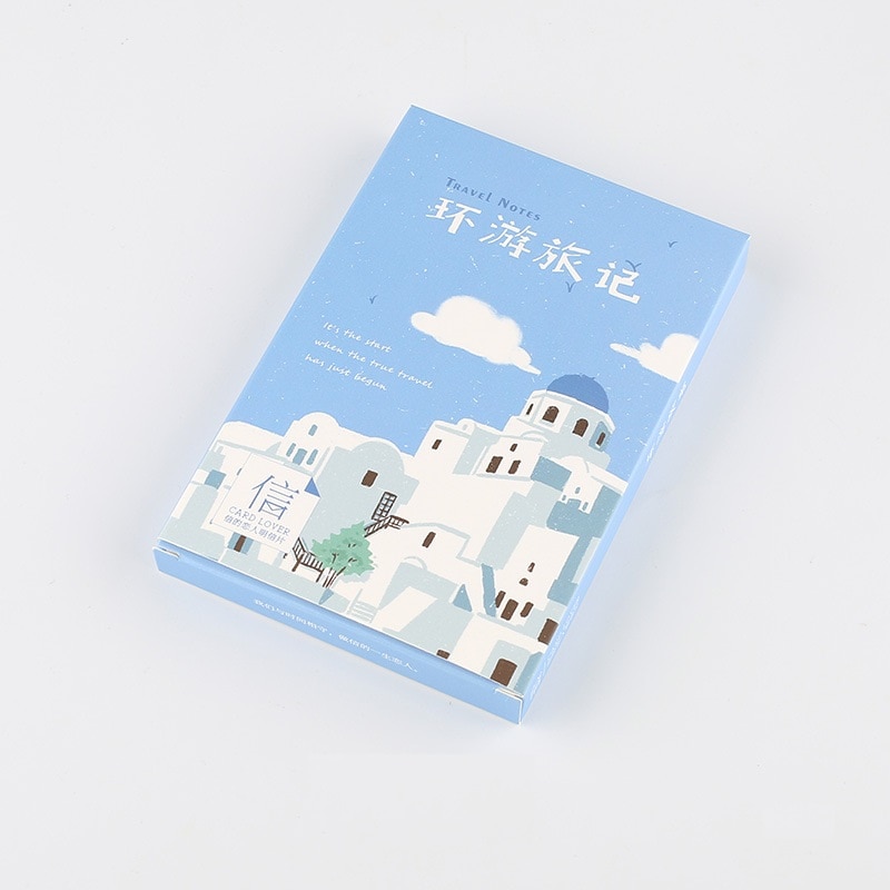 30 Sheets/Set Novelty Travel Notes Postcard Hand Painted Landscape Greeting Card Message Card Birthday Card