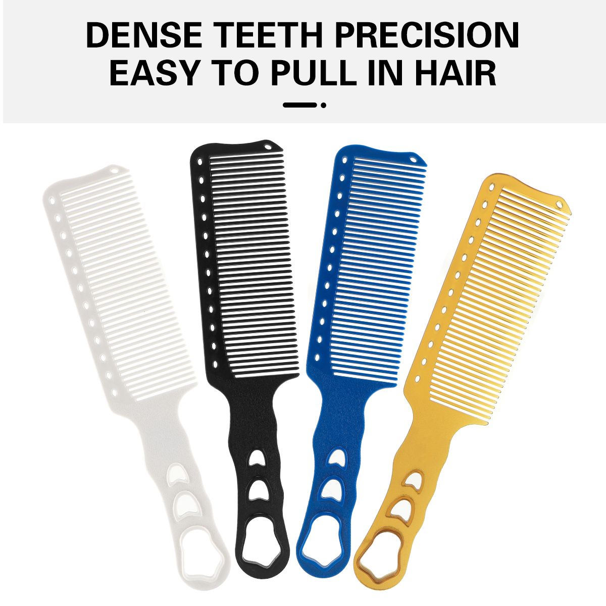 Peine de corte de pelo de peluquero, peine antiestático para peluquería, peine de peluquería, herramienta de estilismo para corte de pelo de dientes anchos