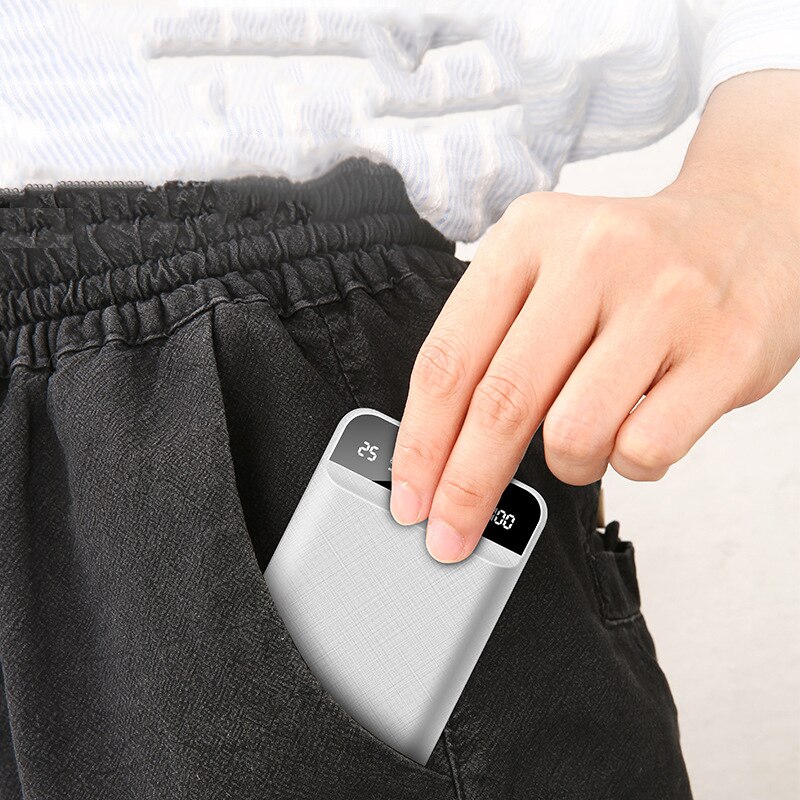 Bærbar 80000 mah mini hurtig opladning powerbank genopladeligt eksternt batteri med dobbelt usb digital skærm til iphone samsung