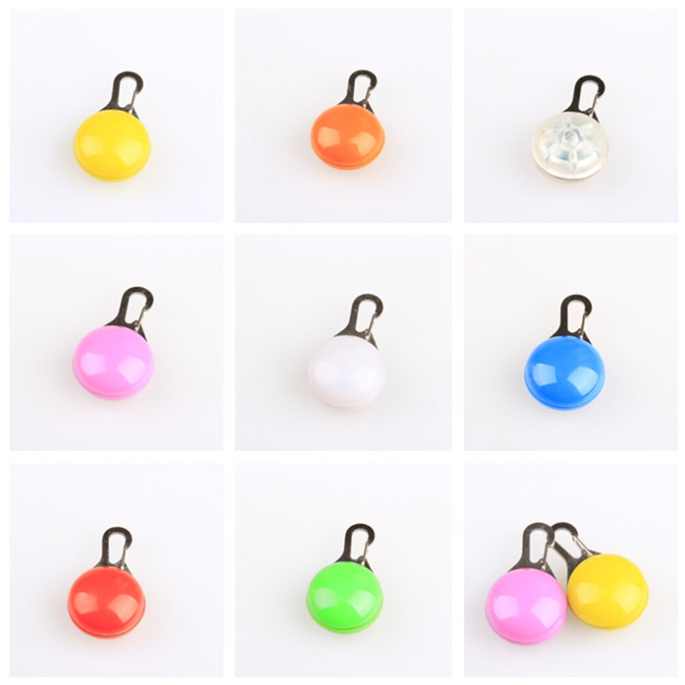 Collar COLGANTE para mascotas, luz LED de noche, linterna luminosa de seguridad, Collar de luces para mascotas, colgante de bola de iluminación