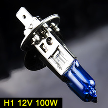 SINOVCLE H1 Halogeenlamp 12 V 100 W 5000 K 2200Lm Xenon Donkerblauw Quartz Glas Auto Koplamp Lamp Super wit