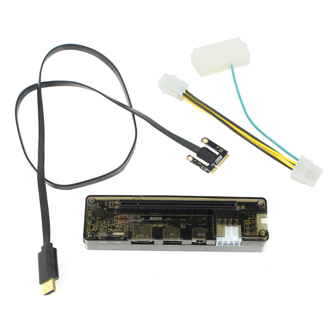 EXP GDC-tarjeta de vídeo externa para ordenador portátil, Mini PCI-E/para NGFF M.2, versión de interfaz clave, tarjeta gráfica, estación de acoplamiento: Rojo