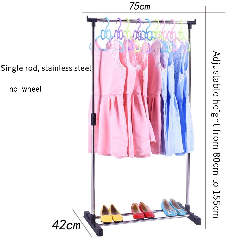 Rongxin ventilatore in acciaio inox unipolare pianoforte stendino essiccazione pieghevole cremagliera di sollevamento stendino balcone coperto stendino: singolo pole simple