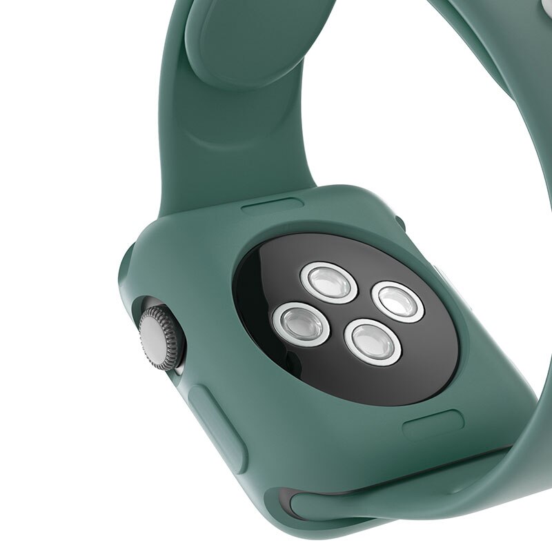 Candy Color Soft Silicone Case for Apple Watch 40MM 38MM Cover Protection Shell Watch Bumper Silicone Case for Apple Watch