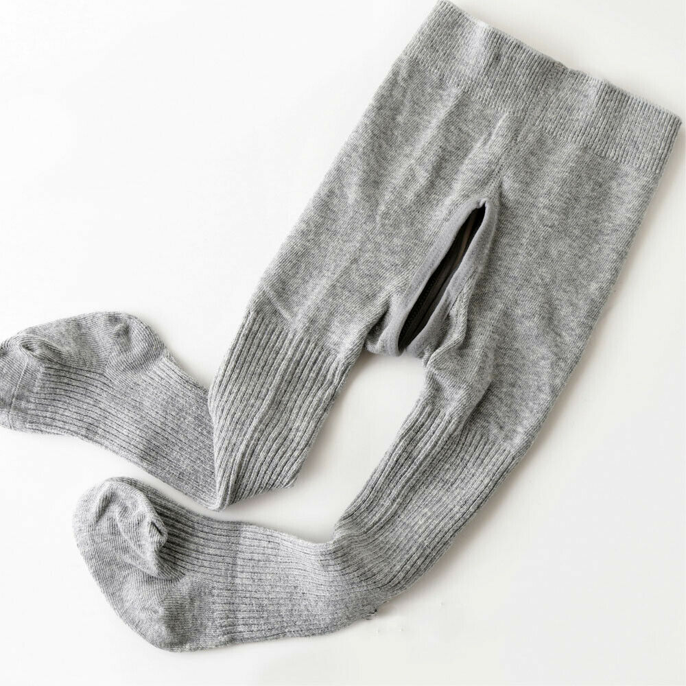 Leuke Baby Meisjes Panty Peuter Kids Panty Kousen Gestreepte Kinderen Panty Katoen Warm Panty Panty Voor Jongens S-XL 0- 4T: Grijs / XL for 2 to 4 Years