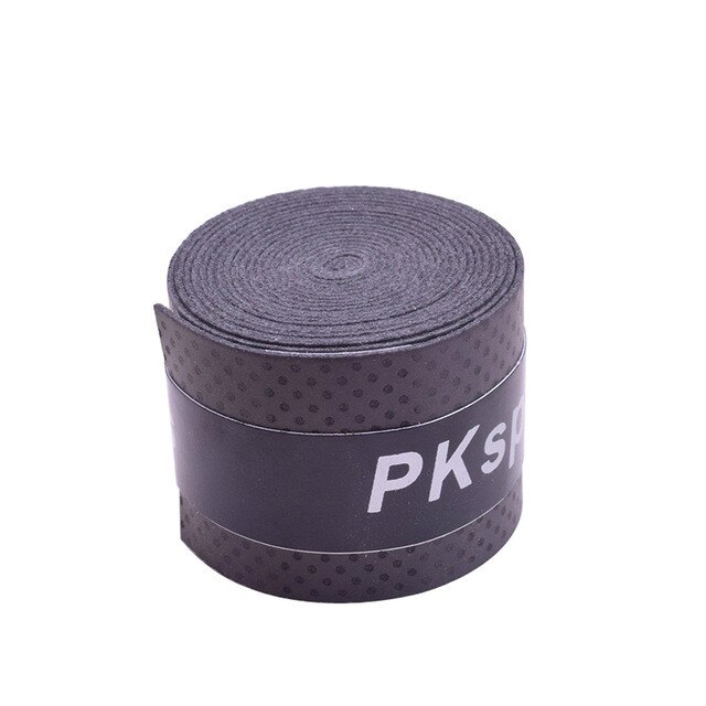 Poignée de Tennis en PU anti-vibration, 3 pièces, bandeau anti-transpiration: BLACK