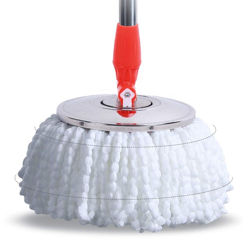 Microfiber Cotton Spin Mop Heads Replacement - 5 Pack Refills Compatible 360 Spinning ic Mops - Round Shape Standard Size Mul