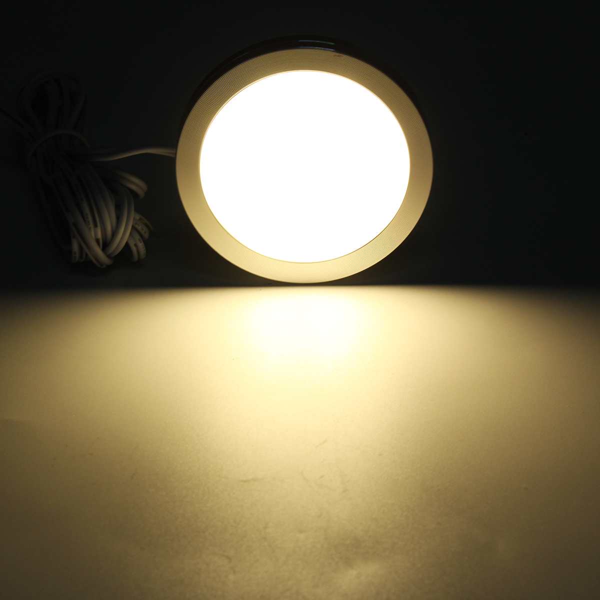 10pcs 12V 2.5W Car Interior LED Car Spot Lights Reading Light For VW T4 T5 Ford Transit Peugeot Boxer Camper Van RV Caravan: Warm White