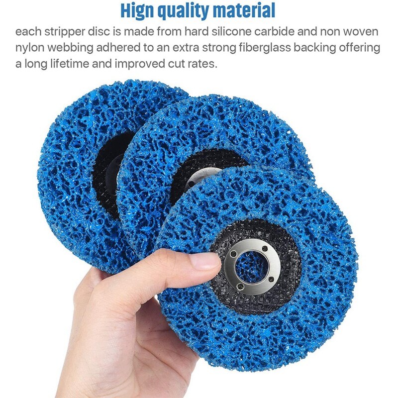 Roue à disque pour décaper la peinture, pour meuleuse d&#39;angle de 4x5/8 pouces, pour bois, métal, fibre de verre, 3 pièces