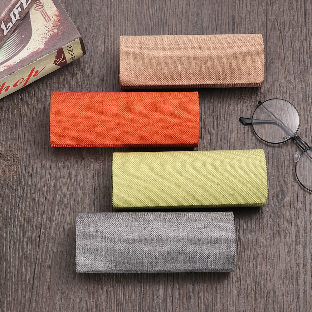 Boshiho Brillenkoker, veganistische kurkbrillenkoker, harde opvouwbare driehoekige zonnebrillenkoker voor brillen, zonnebrillen, brillen, milieuvriendelijk, veganistisch cadeau, Meerkleurig, 16.0 x