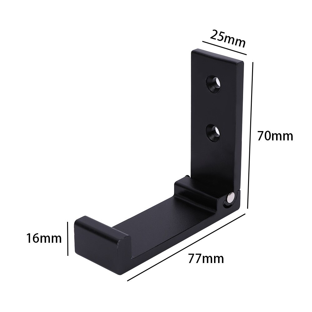 Soporte plegable para auriculares, colgador para auriculares, gancho de pared de aleación de aluminio, soporte para auriculares con tornillos adhesivos, ganchos para el baño, montaje en pared