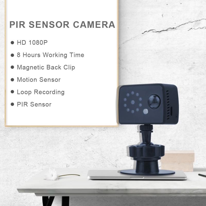 1080P HD USB Computer Camera Portable Card PIR Motion Senior Camera Home Smart Night Vision Network Camera With Base Bracket