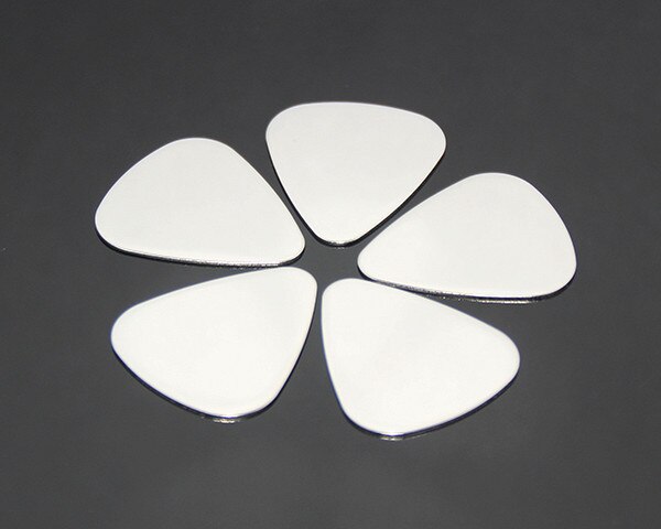 10pcs/pack Guitar Picks Plectrum 0.3mm Stainless Steel Metal Electric Guitar Bass Picks Plectrum Guitar Parts & Accessories GYH