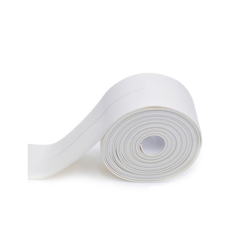 1 Roll Sealing Tape Waterproof Tape PVC Acrylic Material Kitchen Bathroom Wall Adhesive Crack Repair Tape 320cm L23