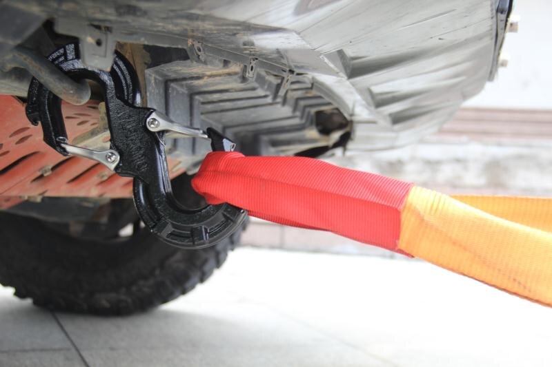 Towing Hook Steel Black for Off Road Trailer Car JK & JL SUV 5 Tons Pulling Force