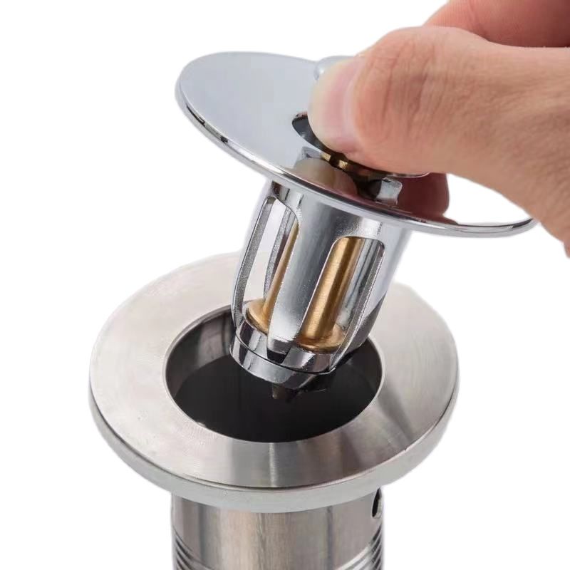 Pop Up Sink Stopper Mesh Drain Bathtub Sieve For Kitchen Sink Plug Universal Pop-Up Bathroom Tube Dish Cover Triangular Overflow