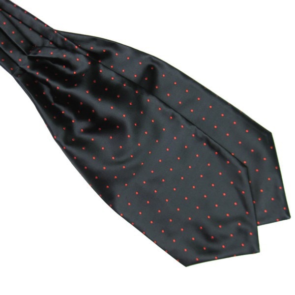 Brand Polka Dot Men Long Silk Scarves Cravat Ascot Ties Handkerchief Gentlemen