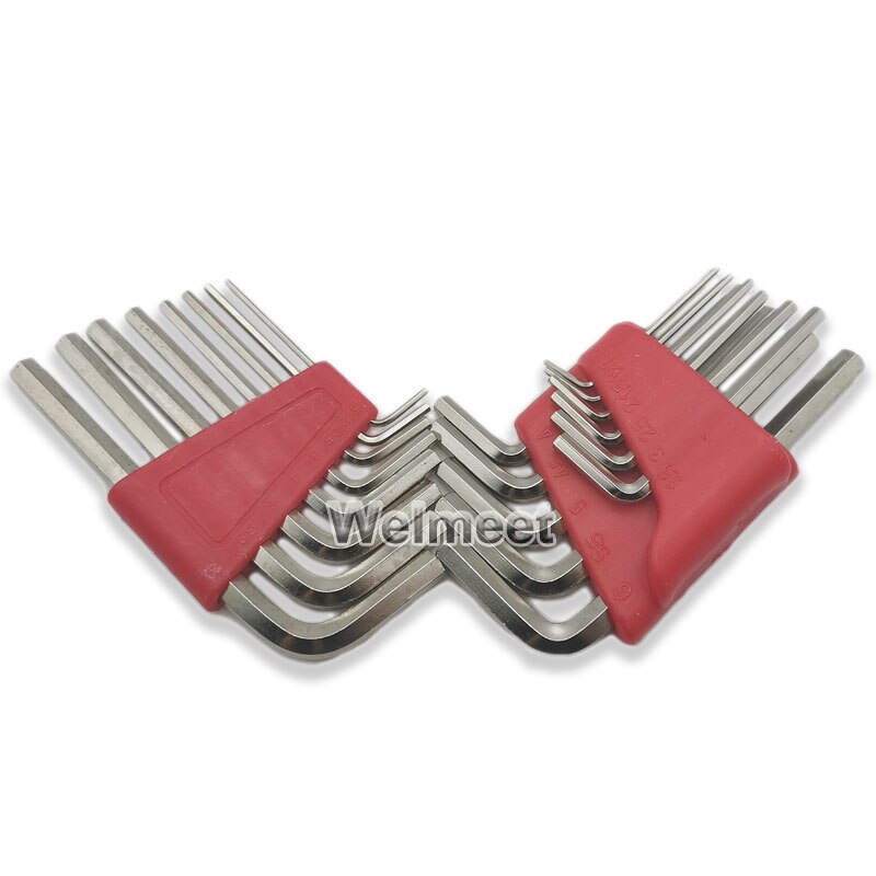 Hardened Hexagon Wrench Sets Screwdriver Inner Hex Head Spanner Key Set Opposite Side 1.27mm-6mm For Coupling Universal Joint