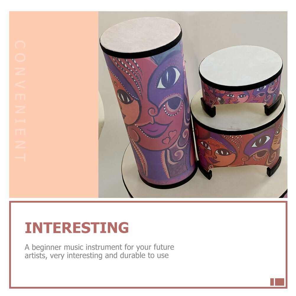 1 Set Unique Ethnic Indian Drum Indian Drum with Mallet Children Teaching Aid