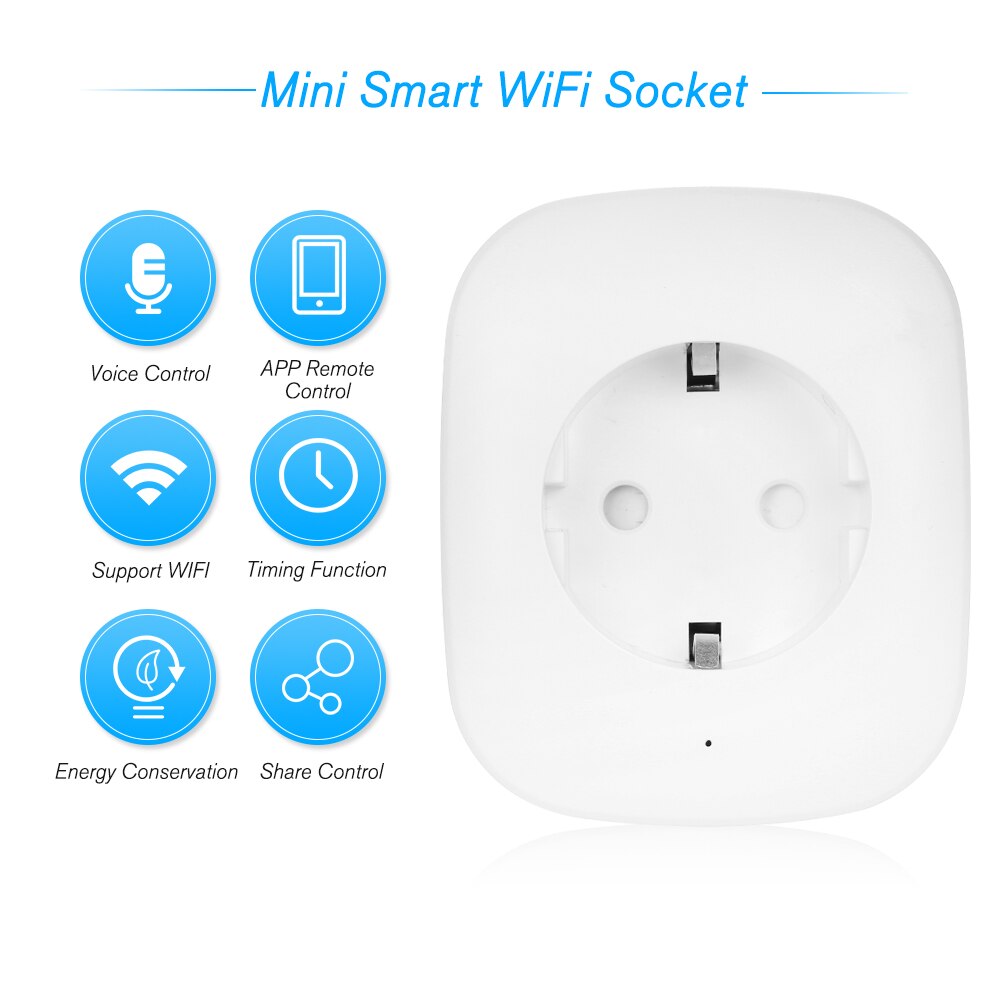 Timer Plug EU Wifi Power Socket Plug Outlet slimme Domotica APP Schakelaar voor iphone Android Smart Socket