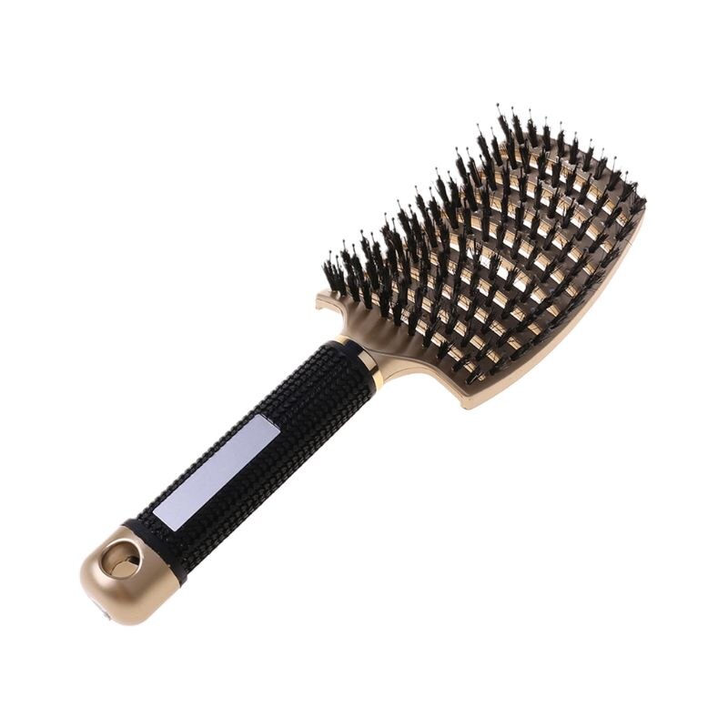 Salon Bristle &amp; Nylon Hairbrush Scalp Massage Comb Wet Hair Brush Wet Curly Hair Brush Hairdressing Styling Tools