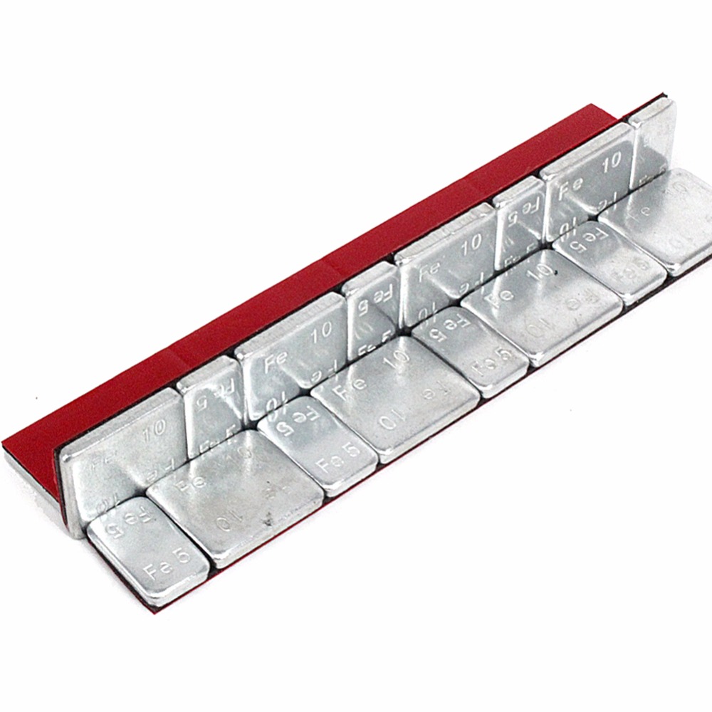 32 pièces/lot équilibreur de roue barre de pneu de voiture pneu moto outils équilibreur Kit gramme acier tout pneu à coller poids d'équilibre de roue