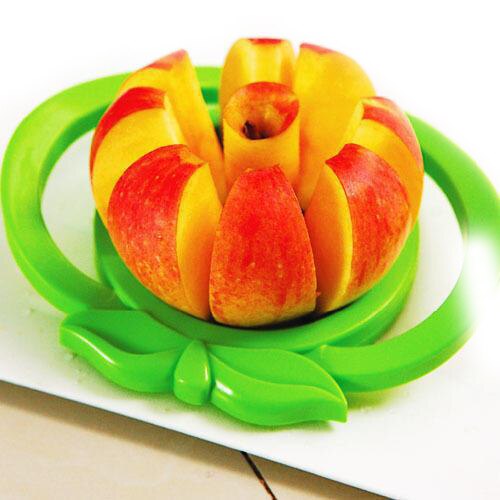 Stainless Steel+ Plastic Kitchen apple slicer Easy Cutter Pear Fruit Divider Tool Comfort Handle for Kitchen Apple Peeler