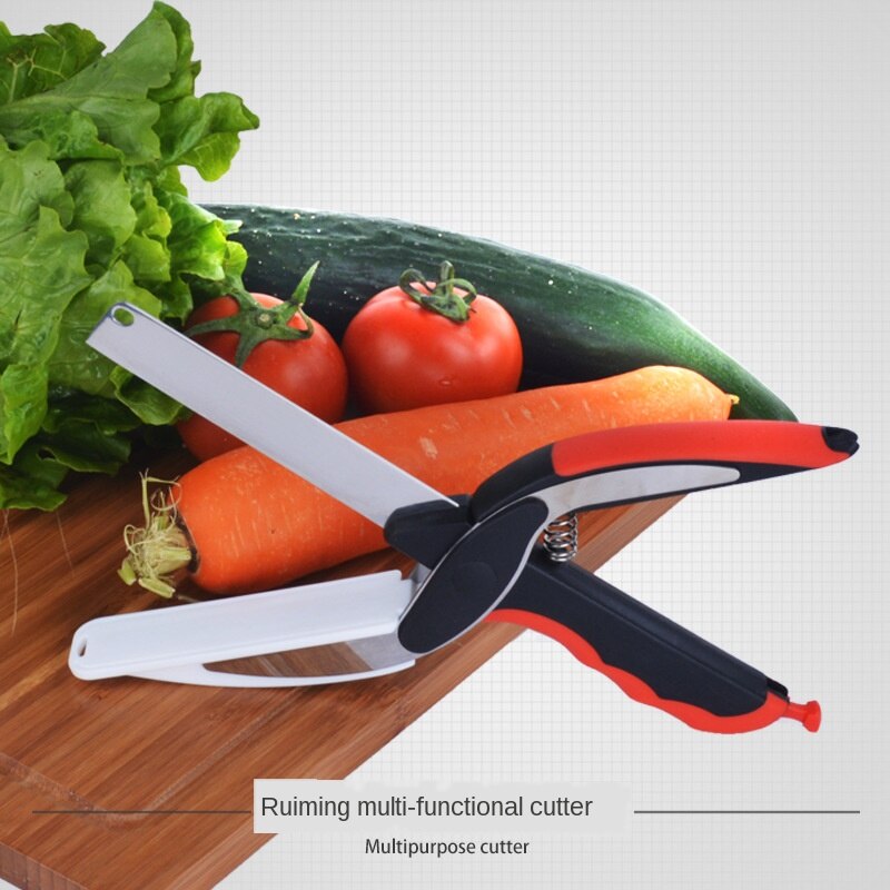 Tijeras inteligentes multifuncionales para cocina de verduras tijeras complementarias para niños y bebés