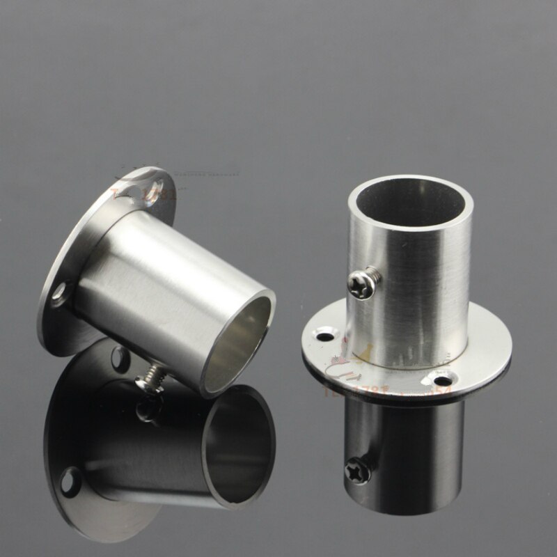 19 22 25 32mm stainless steel Flange Seat / Wardrobe Hanging Clothes Rod Seat / Hanger Bracket