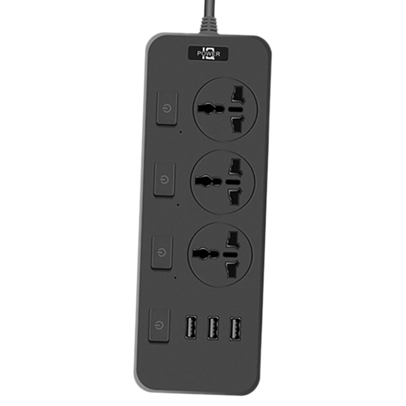 Steckdosenleiste mit 3 usb-anschlüssen , 5v joule 2a 6.5 cm langem verlängerungskabel 2500 überspannungsschutz für studentenwohnheime: Andere