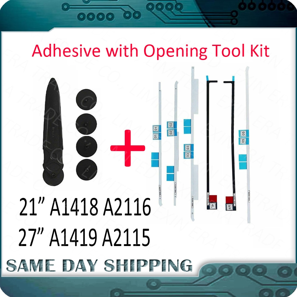 A1418 A1419 A2115 A2116 LCD Screen Display Tape Adhesive Strip with Open LCD Tool for Apple iMac 27" 21.5" Years