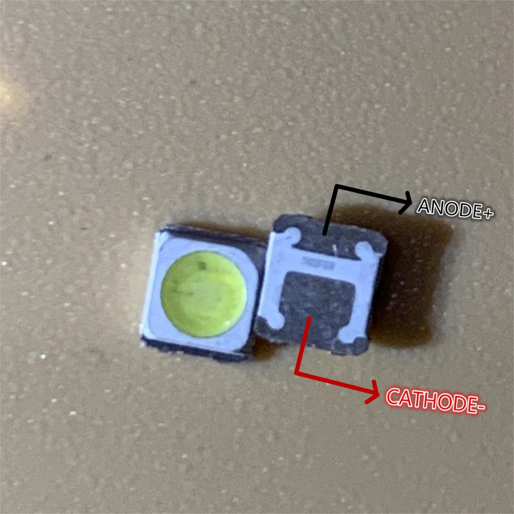 100pcs FOR SAMSUNG 2828 LED Backlight TT321A 1.5W-3W with zener 3V 3228 2828 Cool white LCD Backlight for TV TV Application