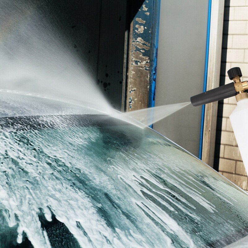 Adjustable High Pressure Snow Foam Washer Jet Lance Bottle Car Wash Spray Gun Adaptors Soap Foamer Gun Car Wash Towel