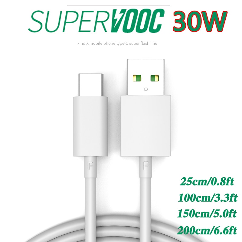 Charger cable For OPPO A92s A92 A72 A52 / Realme 6i / Reno4 Z 5G / A73 5G Reno4 F A53s A93 A33 A32 A53 / A72 5G Mobile phone