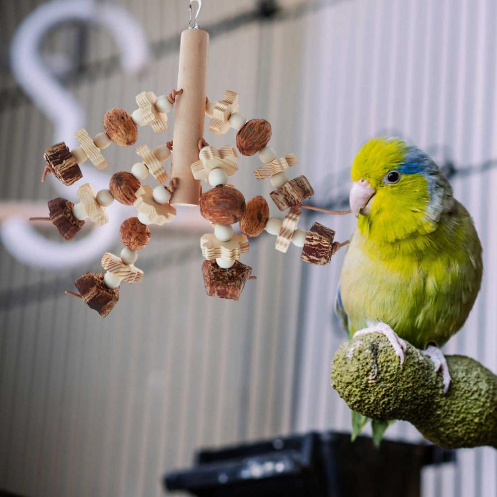 Bird Toys Cockatiel Parrot Toys And Accessories Stand Parkiet Fruit Biting Toys Ladder Parrot Supplies Parrot Swing