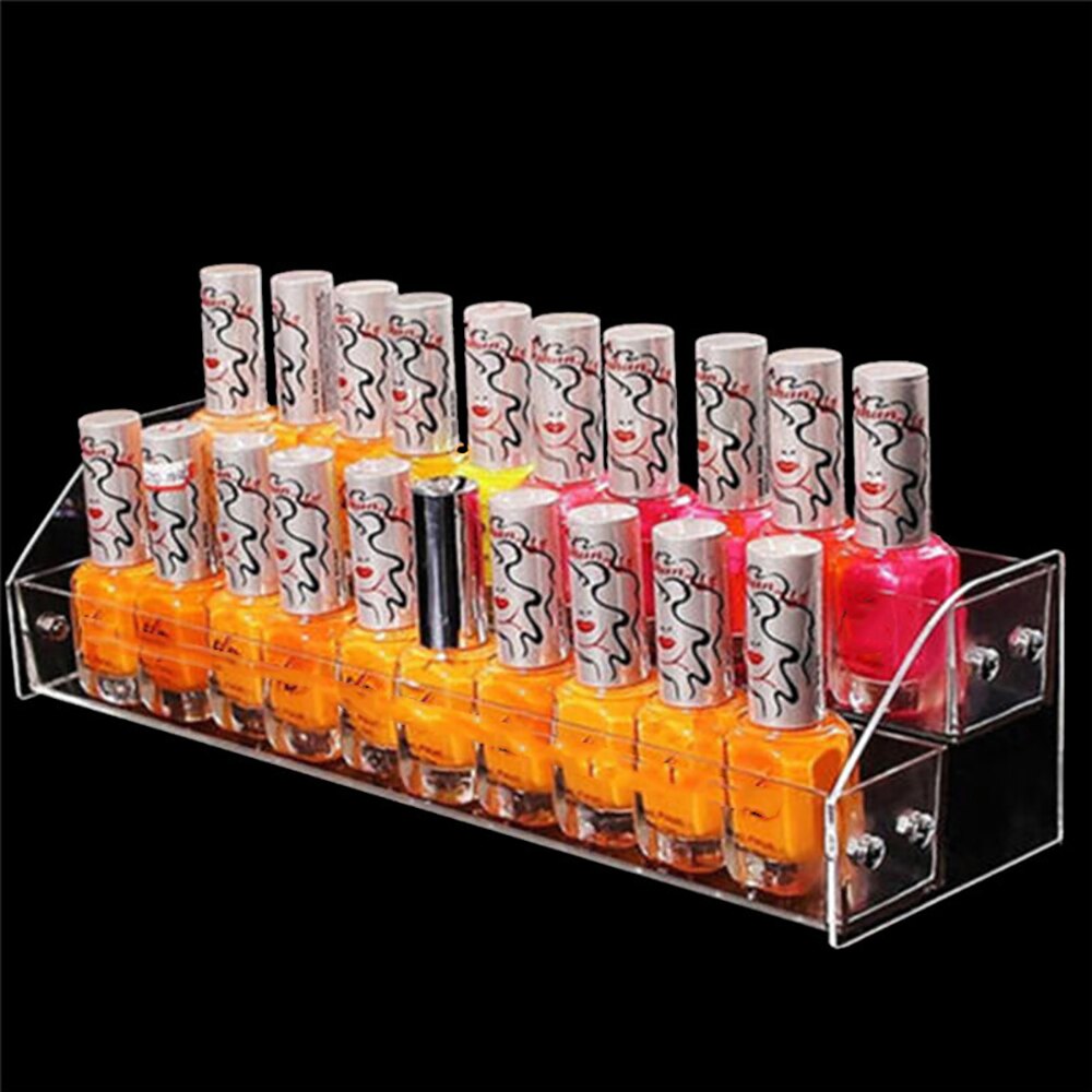 2/5 lagen acryl nagellak display rek cosmetische lak organizer standaard houder manicure gereedschap opbergdoos