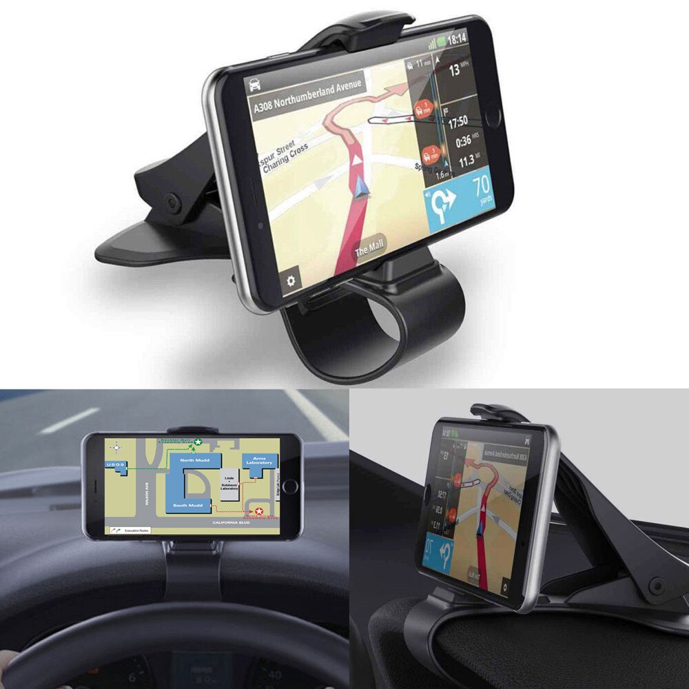 Retro Universal salpicadero de coche teléfono móvil soporte de montaje GPS Soporte de HUD cuna de coche #30
