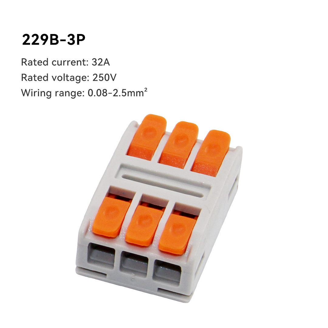 10PCS Quick Electrical Wire Connectors Universal Compact Splicing Terminal Blocks Push-in Home Cable Connectors: Blue