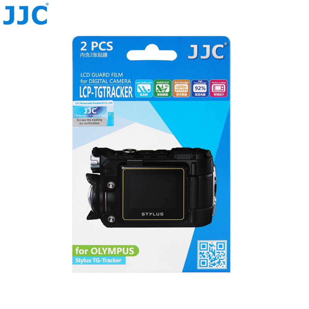Jjc LCP-TGTRACKER Lcd Guard Film Screen Protector Camera Display Cover Voor Olympus Stylus Tg-Tracker