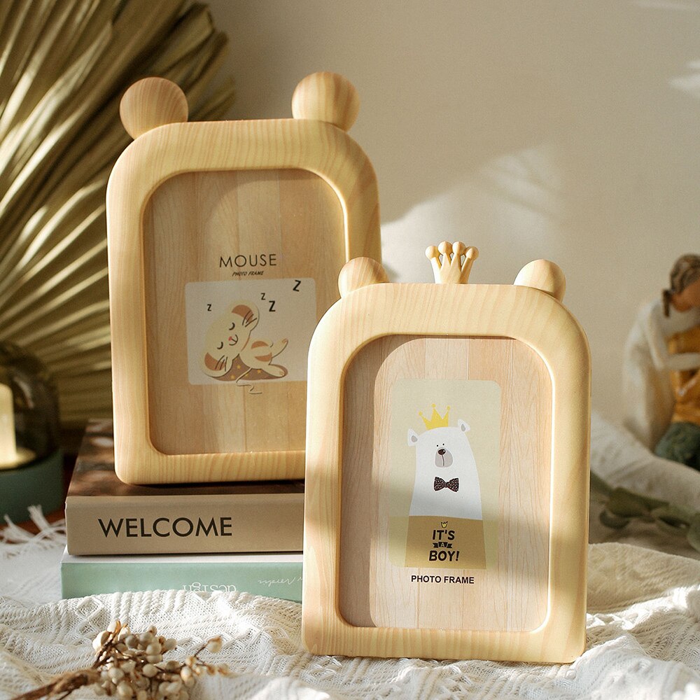 lovely cute glass Frame 7.5 inches Korean style desk Picture Photo Frames for Wall picture frames wall photo frame home decor