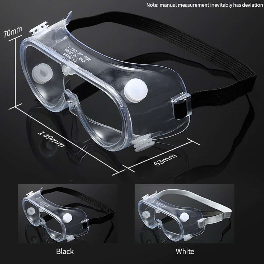 Transparent Ski Dust-proof Anti-fog Goggles Wind Sand Droplets can Wear Myopia Glasses Fully Enclosed Protective Goggles