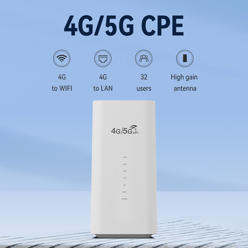 CPF101-E 4G LTE WiFi Router 4G/5G CPE Router with SIM Card Slot 300Mbps WiFi Wireless Modem Home Office WiFi Hotspot Router