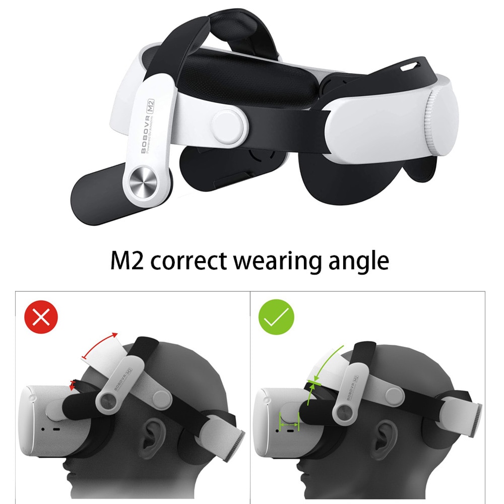 Bobovr M2 Head Strap Voor Oculus Quest 2 Vr Headset Verstelbare Verbeteren Comfort Halo Band Voor Oculus Quest 2 Vr accessoires