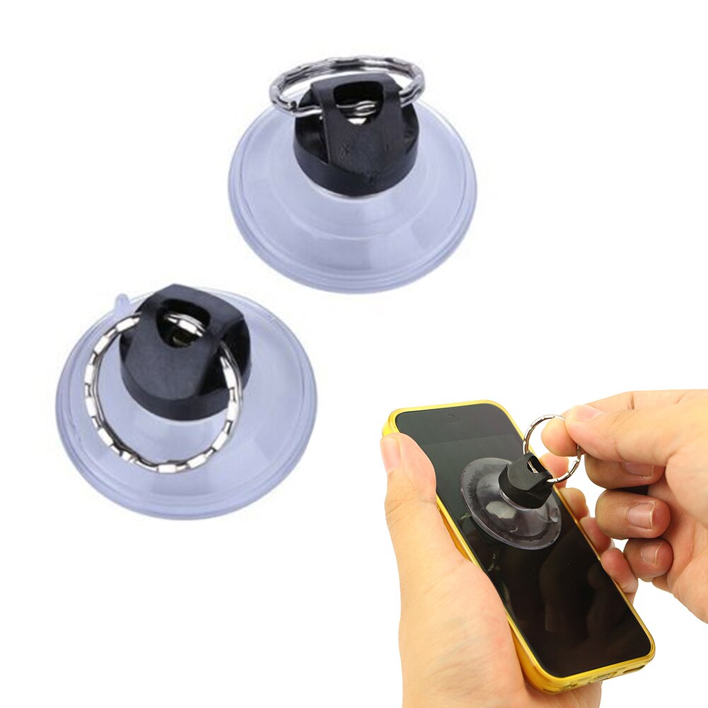 3 Stks/pak Sucker Verwijderen Diy Vacuüm Kleine Zuignap Met Key Ring Zware Multifunctionele Telefoon Reparatie Handgereedschap Sterke