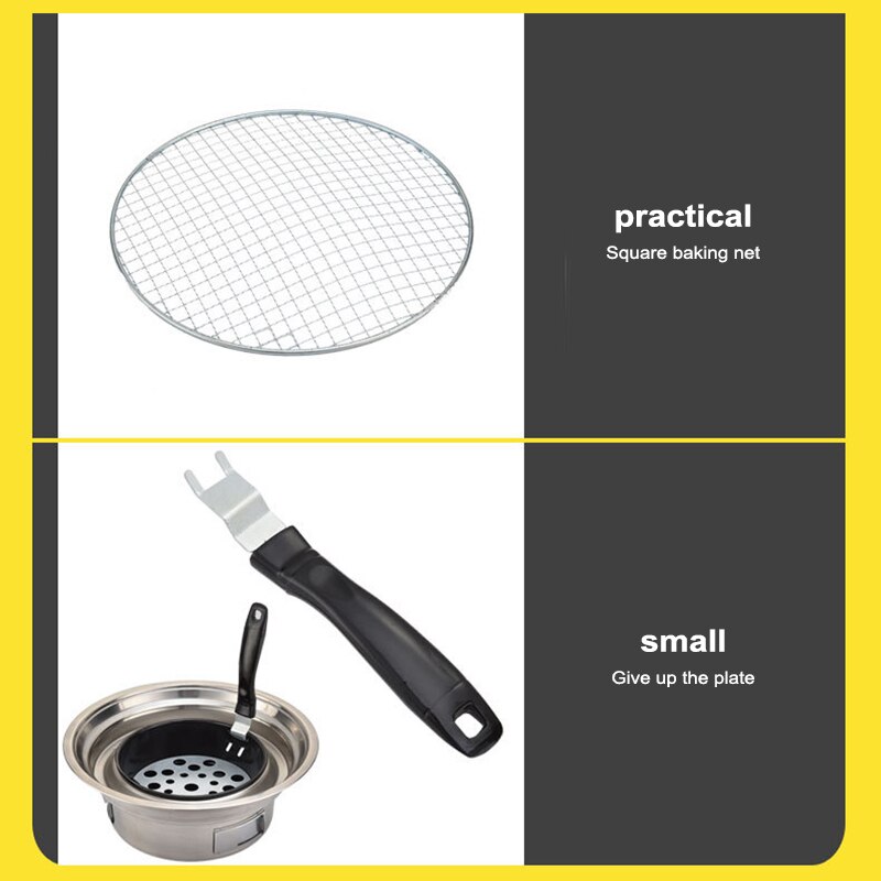 Koreaanse Houtskool Oven Barbecue Kachel Commerciële Houtskool Vuur Grill Ronde Huishouden Outdoor Japanse Barbecue Gebraden Vlees Pot Bbq