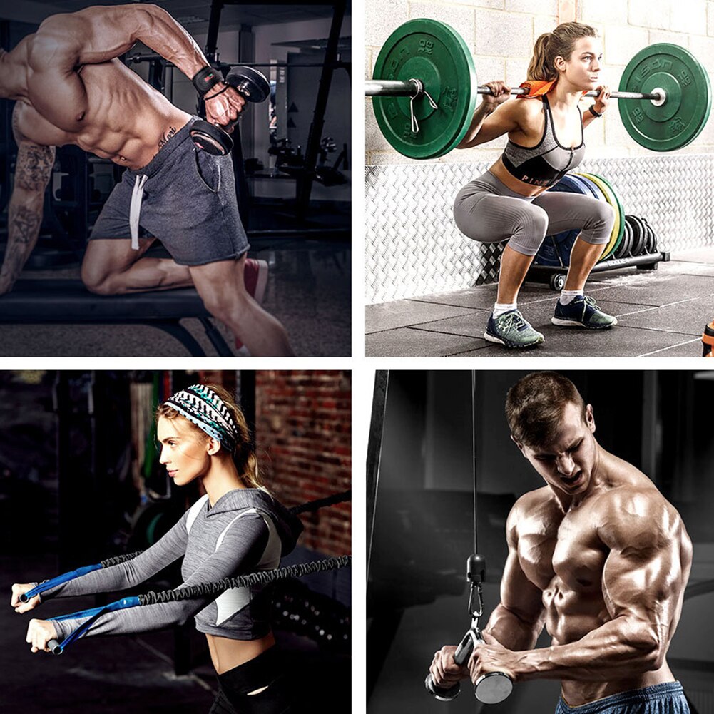 1 par skridsikker elastik fitnesscenter fitness sport cykling vægtløftningshandsker pull ups håndledsstøtte træning stærkt greb bodybuilding